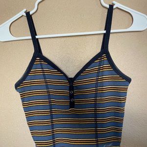 Me to We Striped Crop Top